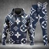 Louis vuitton blue hoodie sweatpants pants hot 2023 lv luxury brand clothing clothes outfit for men