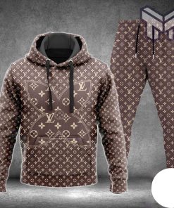 Louis vuitton brown hoodie sweatpants pants hot 2023 lv luxury brand clothing clothes outfit for men