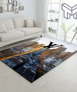 Louis vuitton cityscape rug living room rug floor decor home decorations