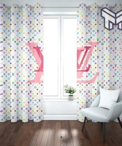 Louis vuitton colorful luxury fashion window curtain trending 2023 for home decor