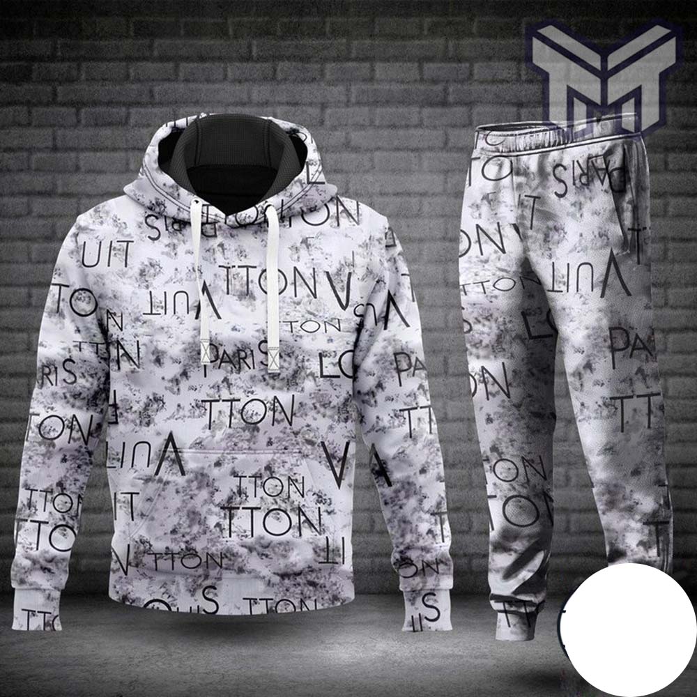 Louis vuitton grey hoodie sweatpants pants hot 2023 lv luxury brand  clothing clothes outfit for men - Muranotex Store