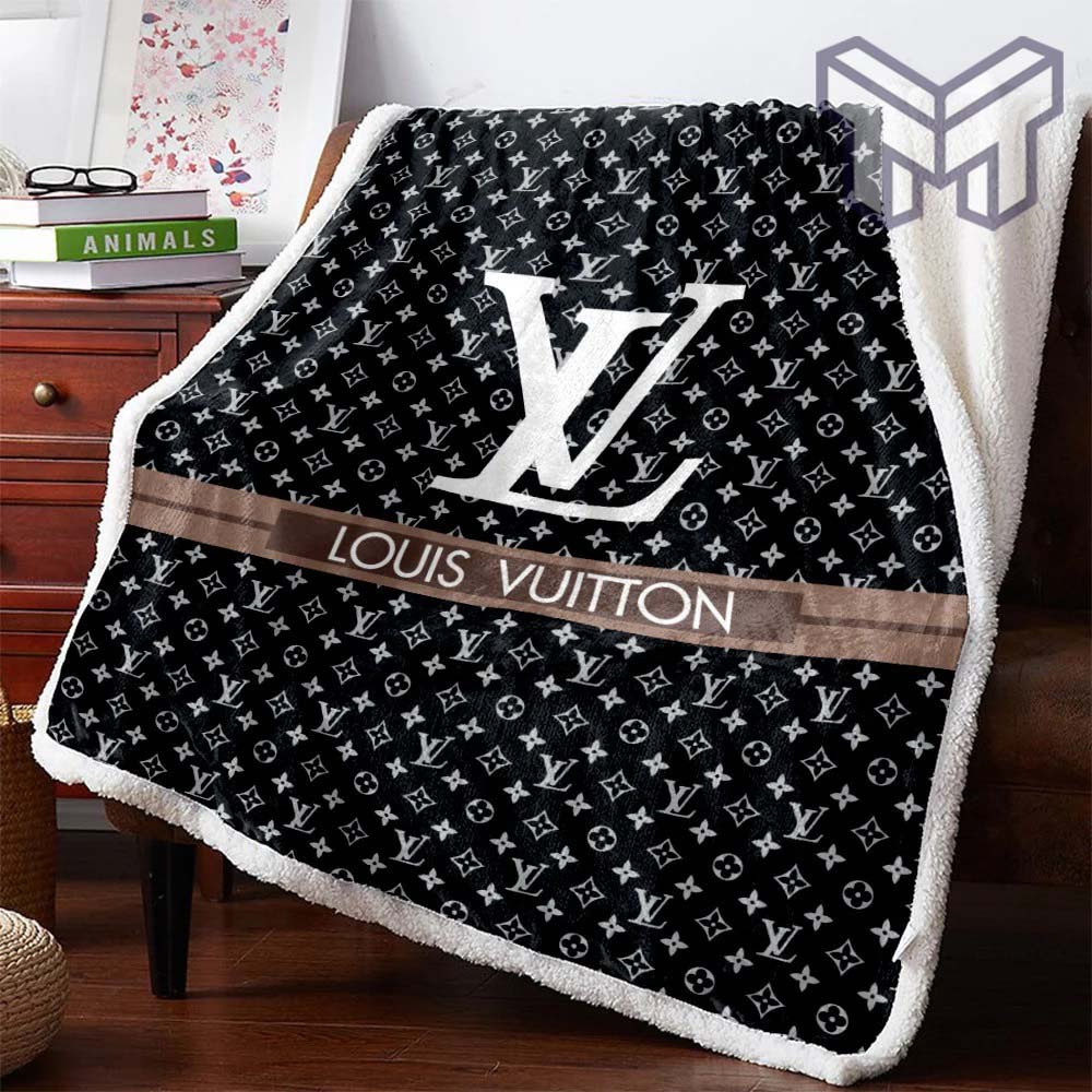 Louis Vuitton Supreme White Fashion Luxury Brand Premium Blanket
