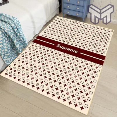 Louis vuitton lv beige luxury area rug for living room bedroom carpet home decorations mat