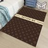 Louis vuitton lv brown luxury area rug for living room bedroom carpet home decorations mat