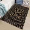 Louis vuitton lv monogram luxury area rug for living room bedroom carpet home decorations mat