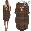 Louis vuitton monogram batwing pocket dress lv luxury brand clothing clothes outfit for women hot 2023