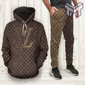 Louis Vuitton LV Brown Hoodie Luxury Brand Clothing Clothes Outfit For Men