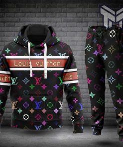 Louis vuitton multicolor hoodie sweatpants pants hot 2023 lv luxury clothing clothes outfit for men