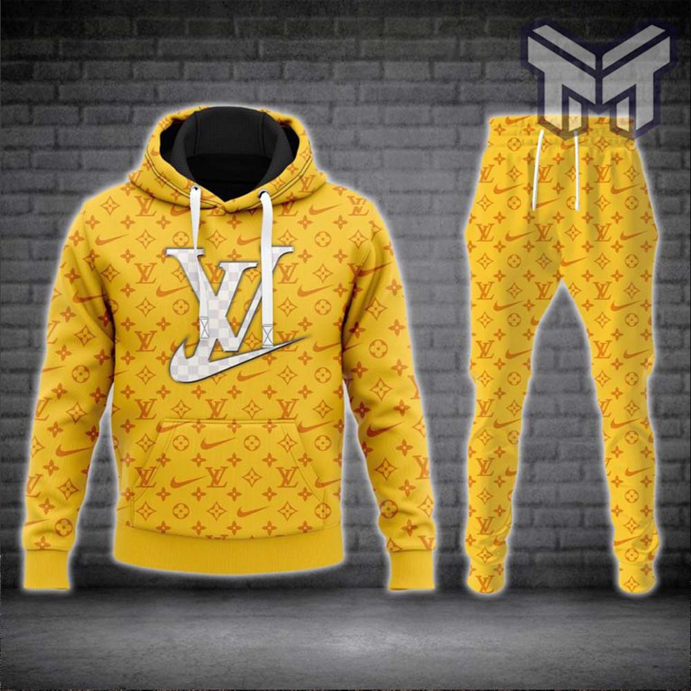 Louis vuitton nike hoodie sweatpants pants hot 2023 lv luxury clothing  clothes outfit for men type01 - Muranotex Store