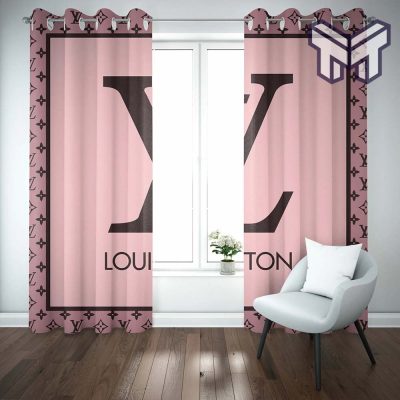Louis vuitton pink luxury fashion window curtain trending 2023 for home decor