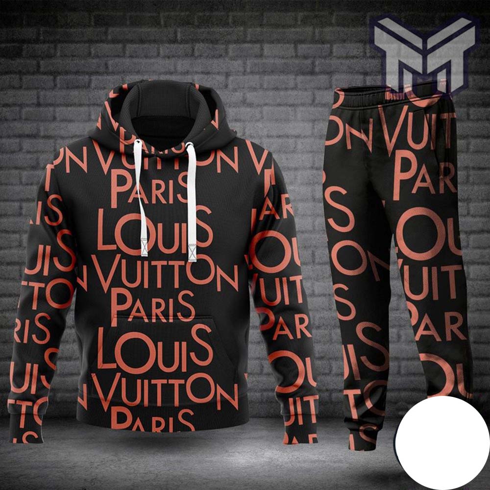 Louis vuitton red hoodie sweatpants pants hot 2023 lv luxury brand clothing  clothes outfit for men - Muranotex Store