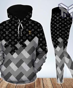 Louis vuitton seamless pattern 3d hoodie leggings set lv gift hot 2023