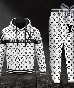 Louis vuitton white hoodie sweatpants pants hot 2023 lv luxury clothing clothes outfit for men
