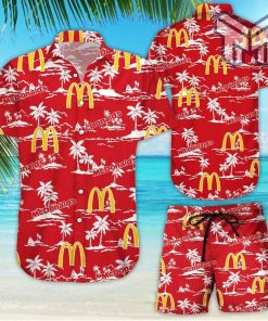 Mcdonald Tropical Flower Aloha Hawaiian Shirts and short v3 Summer hawaiian day 3d Hawaii shirt