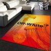 Off-white design area rug fashion brand rug floor decor home decorations