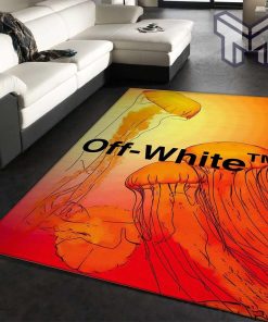 Off-white design area rug fashion brand rug floor decor home decorations