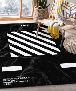 Off-white marmor area rug living room rug floor decor home decorations