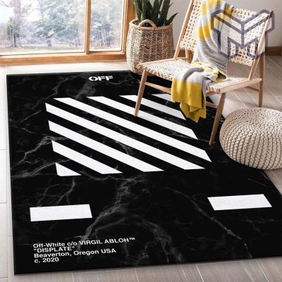 Off-white marmor area rug living room rug floor decor home decorations