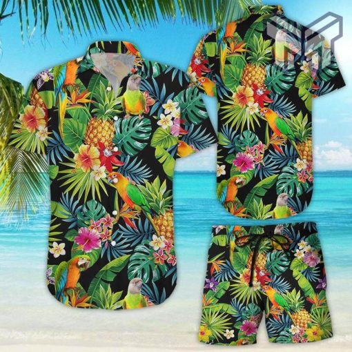 Parrot Hawaiian Shirt Aloha Parrot Pineapple Tropical Hawaii Shirts Best Beach Gift Ideas