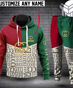 Personalized gucci green hoodie sweatpants pants hot 2023 luxury brand clothing clothes outfit for men