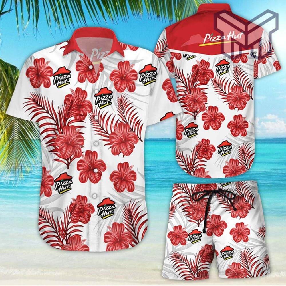 Pizza Hut Hawaiian Shirts, Beach Short, hawaii short, beach shirt
