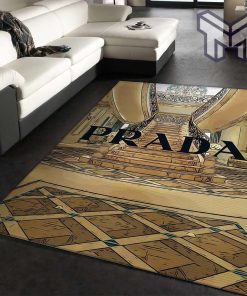 Prada fashion area rug fashion brand rug floor decor home decorations