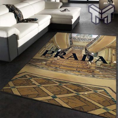 Prada fashion area rug fashion brand rug floor decor home decorations