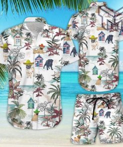 Pug Shirt Cute Pug Dog Playing In The Beach Summer Hawaii Shirt Gifts For Pug Lovers