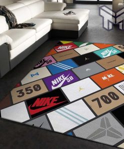 Sneaker box area rug bedroom rug christmas gift us decor