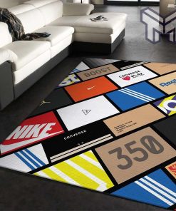 Sneaker boxes rectangle rug living room rug christmas gift floor mats keep warm in winter