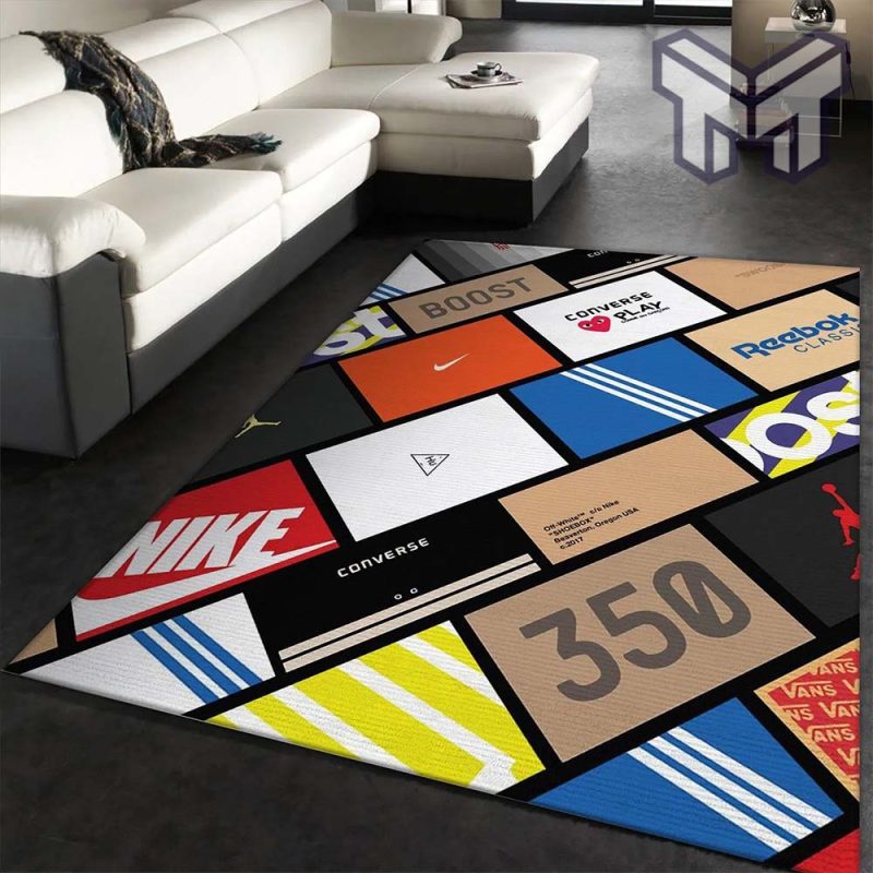 Sneaker boxes rectangle rug living room rug christmas gift floor mats keep warm in winter