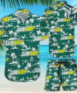 Subway Tropical Flower Aloha Hawaiian Shirts and short v6, Summer hawaiian day 3d Hawaii shirt