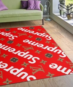 Supereme louis vuitton fashion brand area rug living room rug floor decor home decorations