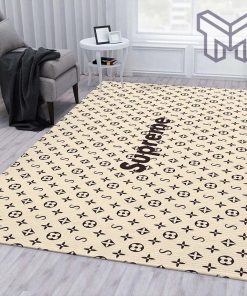 Supereme louis vuitton rug living room rug floor decor home decorations