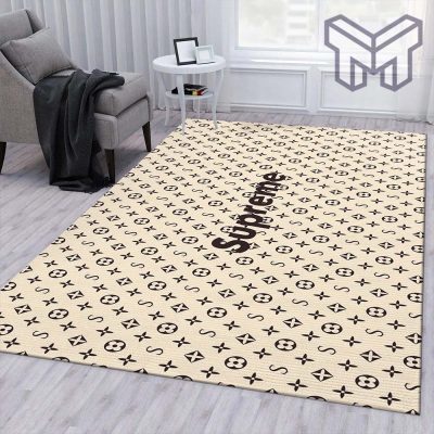 Supereme louis vuitton rug living room rug floor decor home decorations