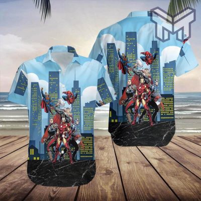 Superhero Hawaiian Shirt, Hawaiian Shirt, Aloha Shirt, Summer Shirt Gift