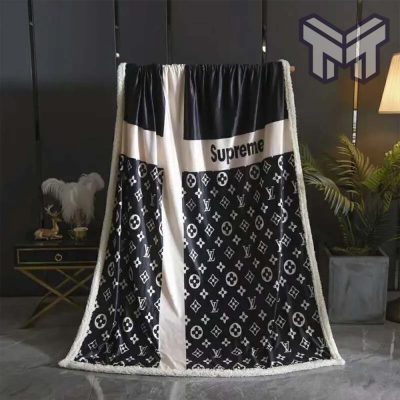 Supreme luxury brand premium quilt blanket fleece hot 2023 for home decor