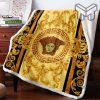 Versace Fashion Luxury Brand Premium Blanket Fleece Living Room Luxury Blanket For Home