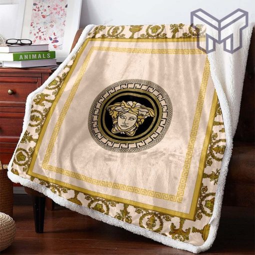 Versace Fashion Luxury Brand Premium fleece blanket thin blanket to keep warm