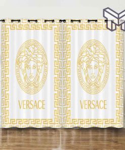 Versace Hot New Luxury Brand Window Curtain For Living Room, Luxury Curtain Bedroom For Home Decoration