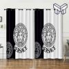 Versace New Hot Luxury Brand Window Curtain For Living Room, Luxury Curtain Bedroom For Home Decoration