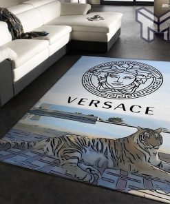 Versace area rug living room rug floor decor home decorations