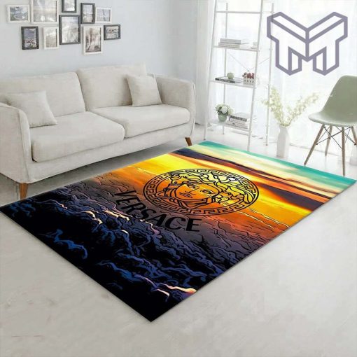 Versace area rugs fashion brand rug floor decor home decorations