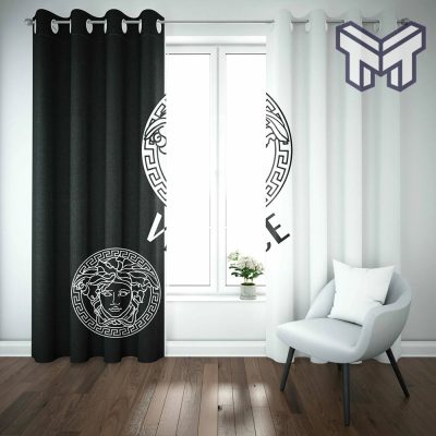 Versace black white luxury fashion window curtain trending 2023 for home decor