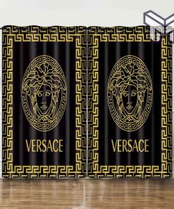 Versace hot luxury brand window curtain living room window decor fashion gift,curtain waterproof with sun block