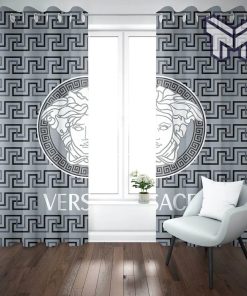 Versace medusa grey luxury fashion window curtain trending 2023 for home decor
