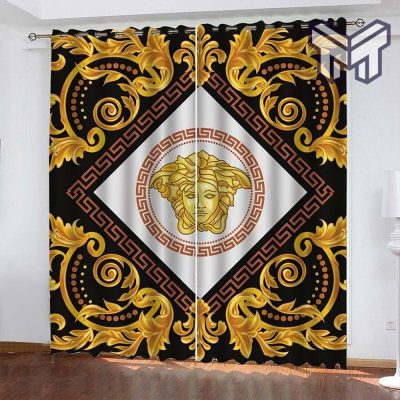 Versace new printed premium logo fashion luxury brand window curtain window decor,curtain waterproof with sun block