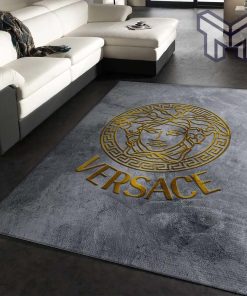 Versace rectangle rug fashion brand rug christmas gift us decor