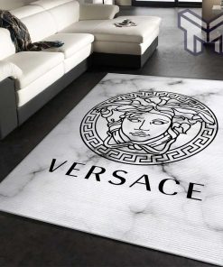 Versace rectangle rug living room rug christmas gift us decor