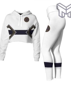 Versace white croptop hoodie leggings for women luxury brand clothing clothes outfit hot 2023 Type01